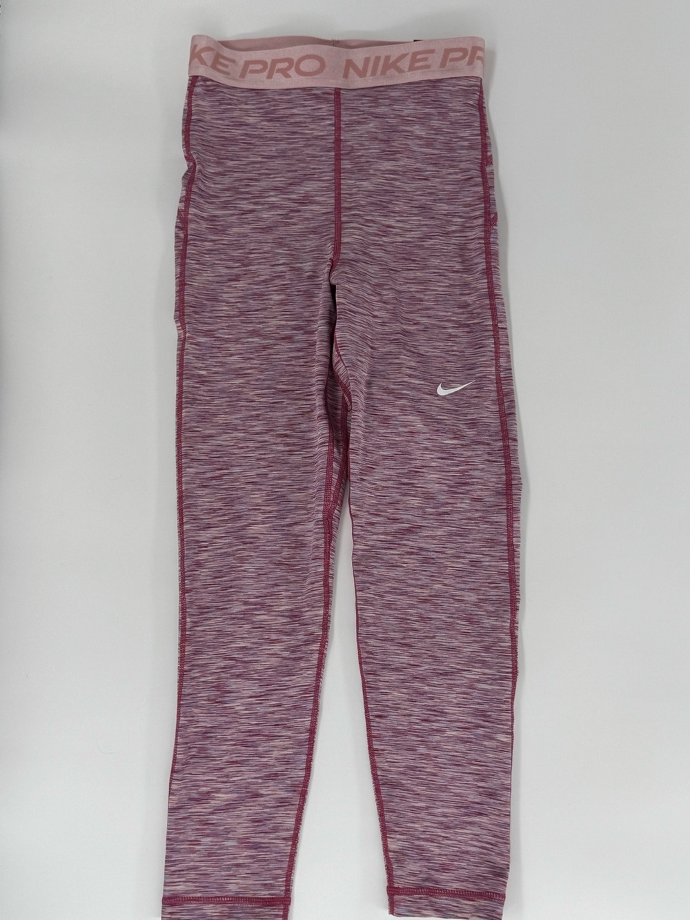 Nike pro Sz XS leggings Cropped Athletic Pink Athleisure Gym Running CrossFit